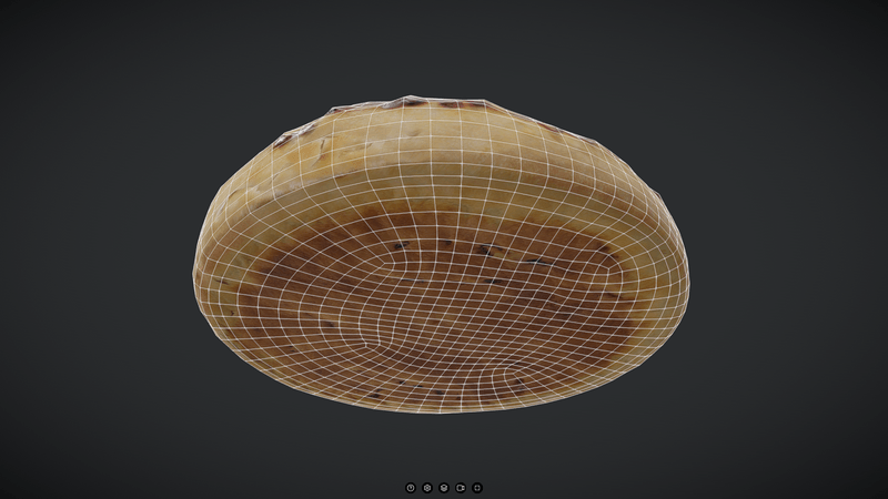 Berry Pie - low poly PBR 3d model