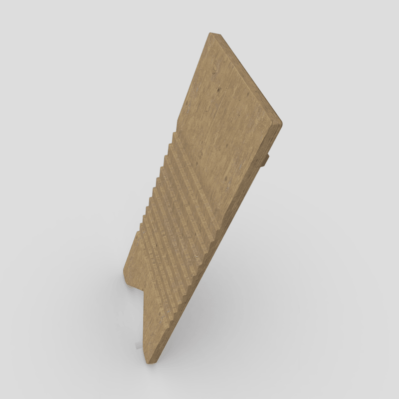 Washboard 2 - low poly PBR 3d model