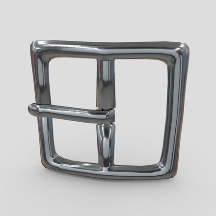 Buckle 2 - low poly PBR 3d model