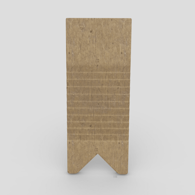Washboard 2 - low poly PBR 3d model