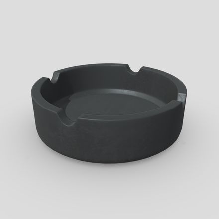 CC0 - Ashtray - low poly PBR 3d model