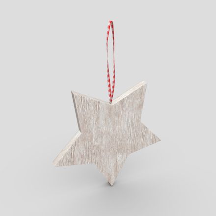 Deco Star - low poly PBR 3d model