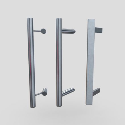 Door Handle Pack 2 - low poly PBR 3d model