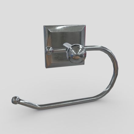 Toilet Roll Holder 2 - low poly PBR 3d model