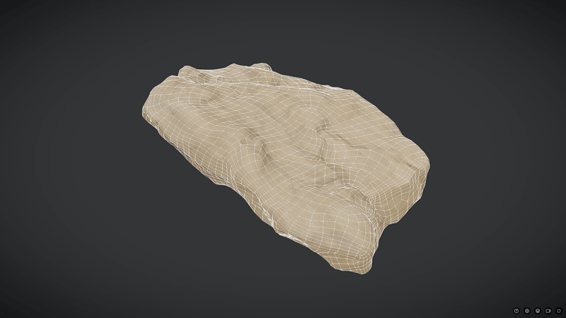 Desert Rock - low poly PBR 3d model