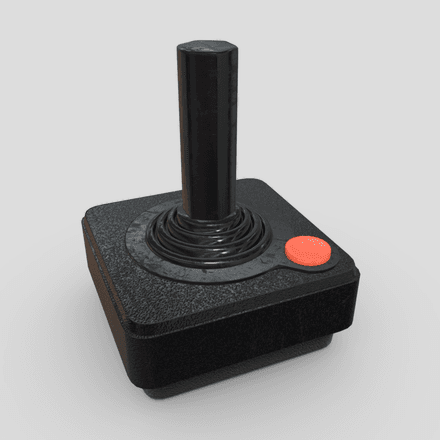 Joystick - low poly PBR 3d model