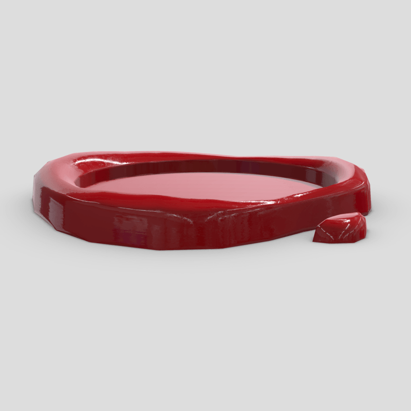 Wax Seal 3 - low poly PBR 3d model