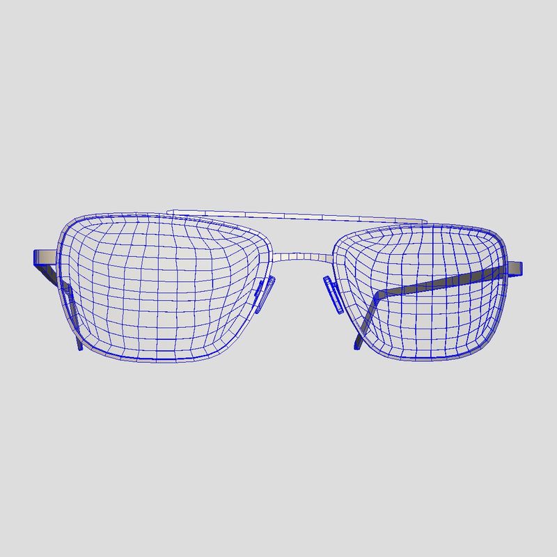 Glasses 5 - low poly PBR 3d model