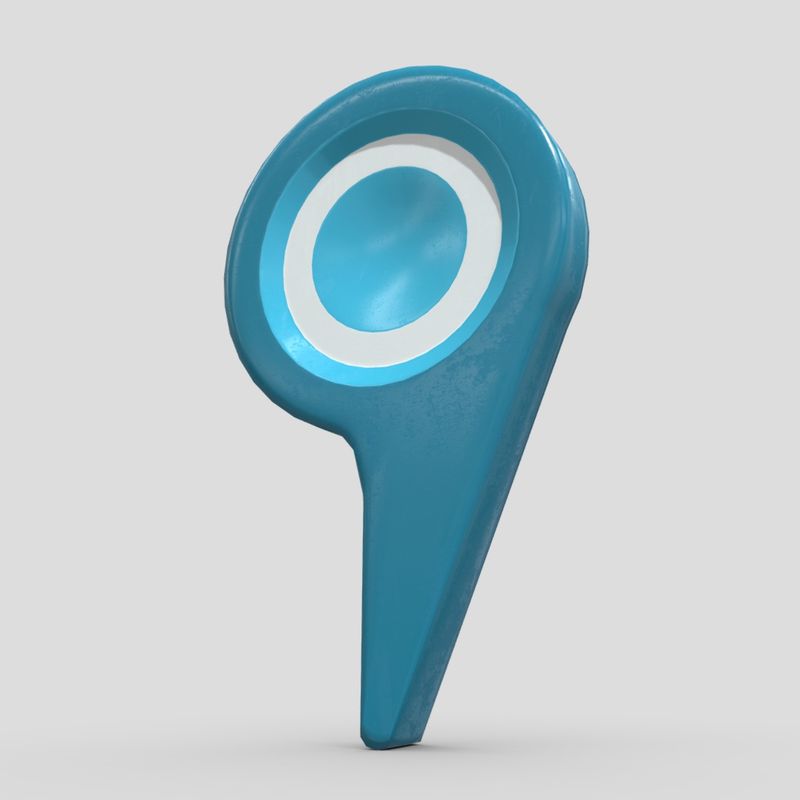 Map Pointer 5 - low poly PBR 3d model