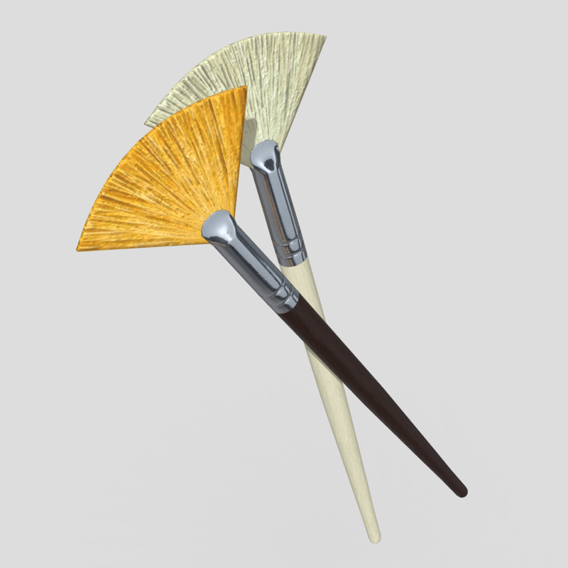 Paint Brush 5 - low poly PBR 3d model