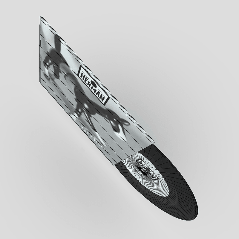 7 inch Vinyl Record Herman - low poly PBR 3d model