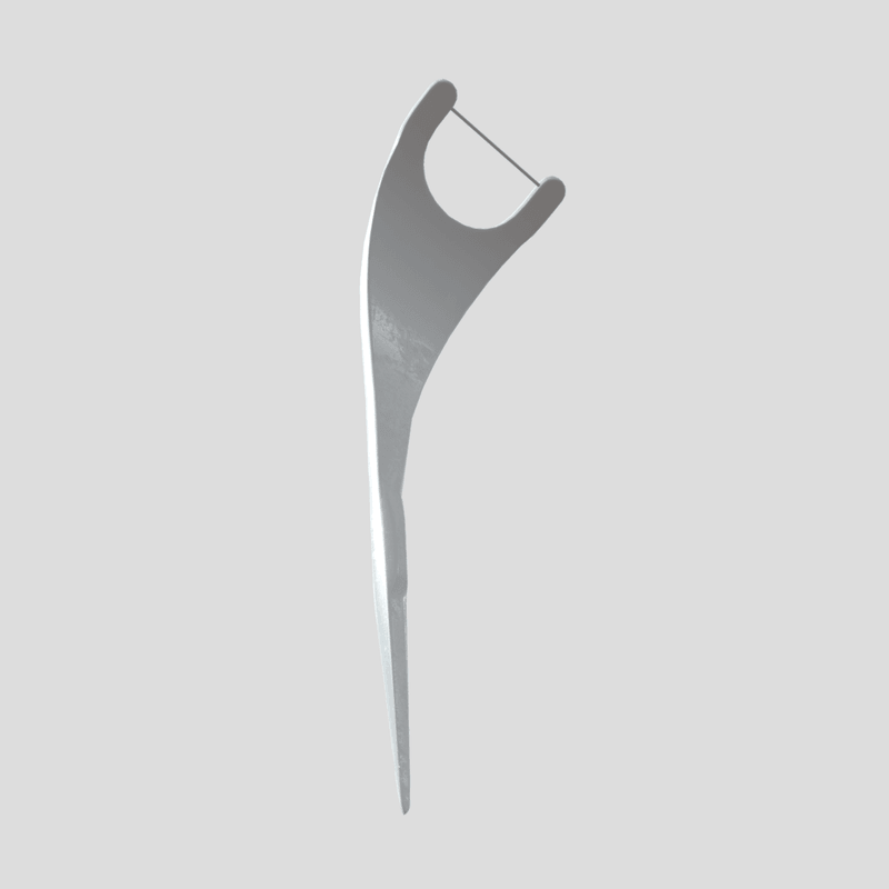 Dental Floss Pick 3 - low poly PBR 3d model