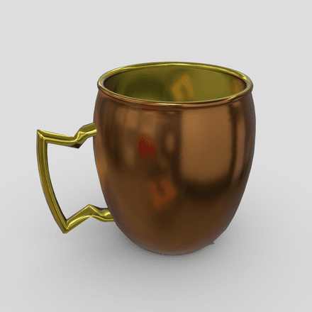 Mug 11 - low poly PBR 3d model