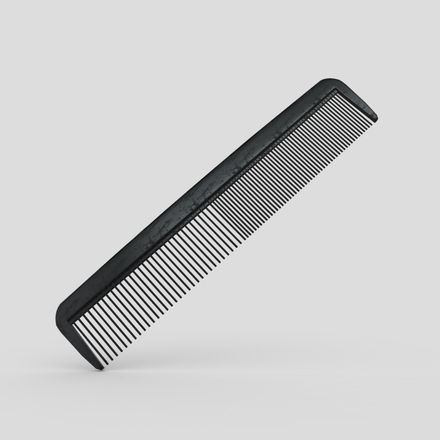 Hair Comb - low poly PBR 3d model