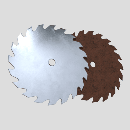 Saw Blade - low poly PBR 3d model