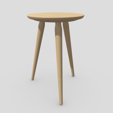 CC0 - Stool 6 - low poly PBR 3d model