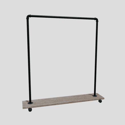 Clothes Rack 2 - low poly PBR 3d model