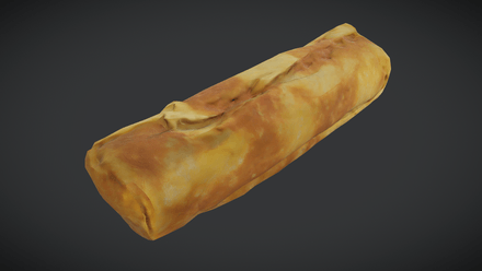 Crepe Roll - low poly PBR 3d model