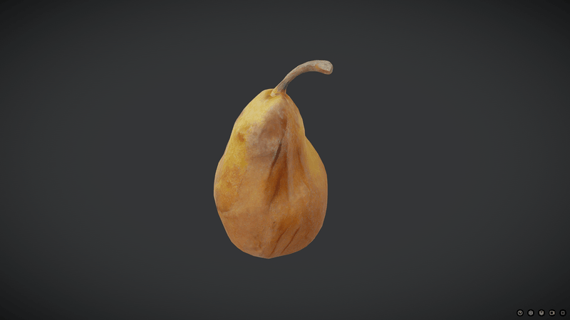 Rotten Pear - low poly PBR 3d model