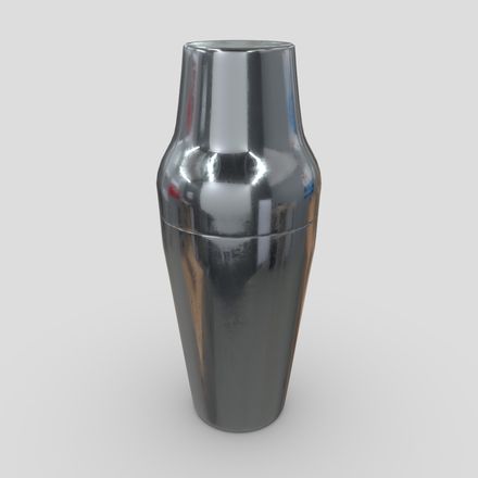 Cocktail Shaker 2 - low poly PBR 3d model