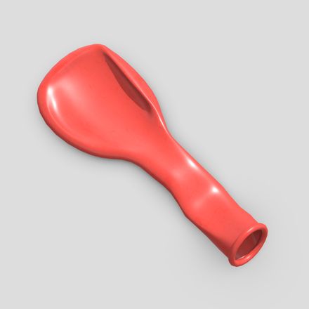 Flat Balloon - low poly PBR 3d model