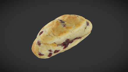 Scone - low poly PBR 3d model