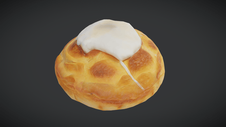 Pastry 4 - low poly PBR 3d model