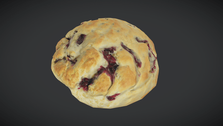 Scone 2 - low poly PBR 3d model