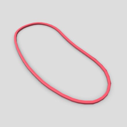 CC0 - Rubber Band - low poly PBR 3d model