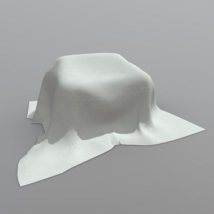 Sofa Cover - low poly PBR 3d model