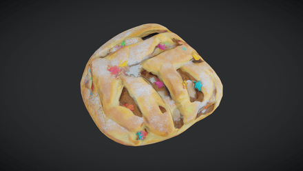 Pastry - low poly PBR 3d model
