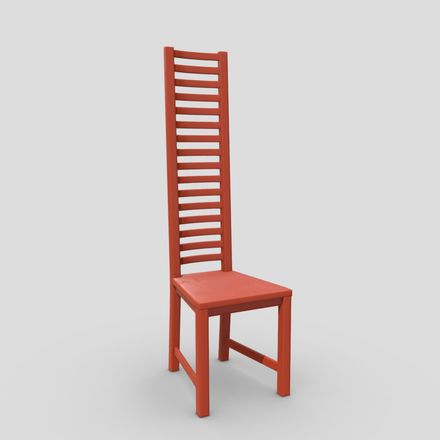 Chair 7 - low poly PBR 3d model