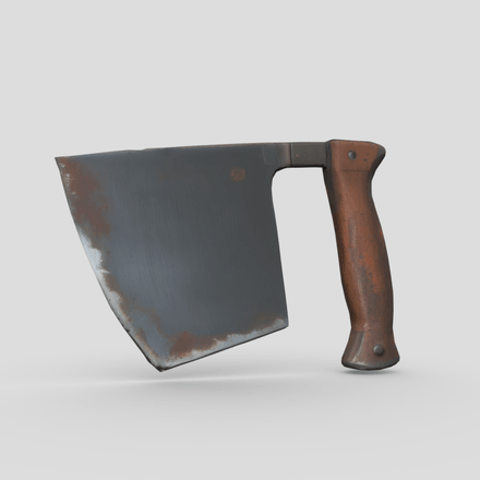 Cleaver 3 - low poly PBR 3d model