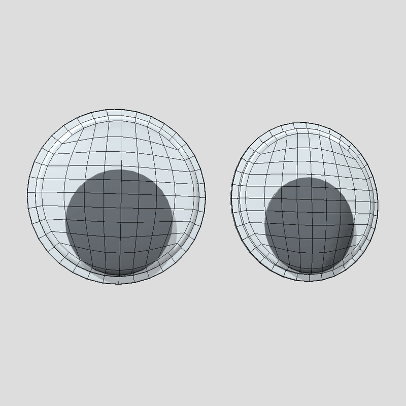 Wiggle Eyes - low poly PBR 3d model