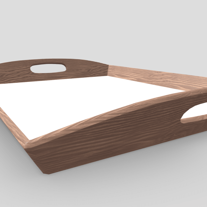 Tray 4 - low poly PBR 3d model