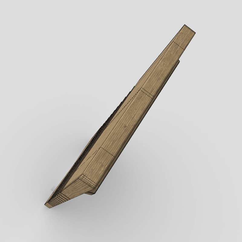 Washboard 2 - low poly PBR 3d model