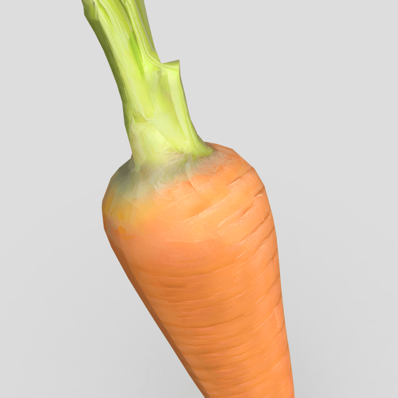 Carrot - low poly PBR 3d model