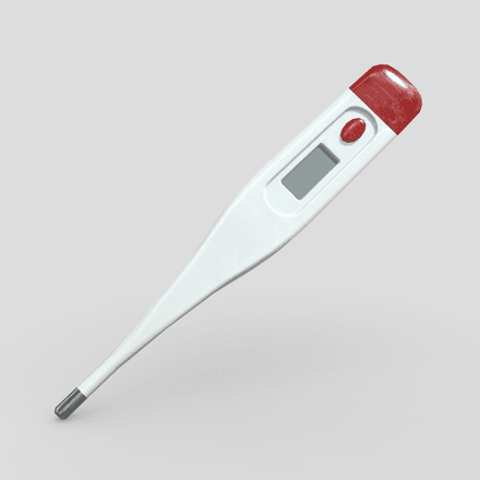 Thermometer - low poly PBR 3d model