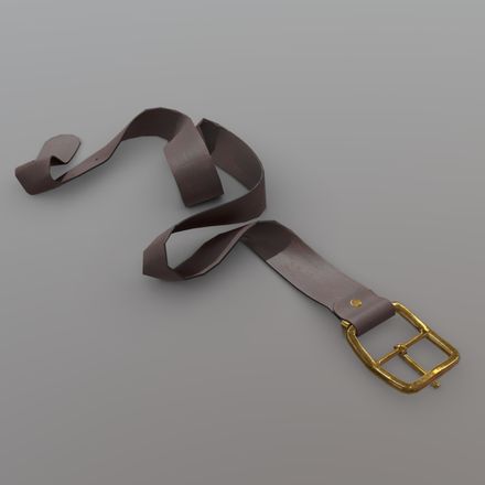 Belt dropped - low poly PBR 3d model