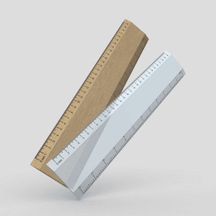 Ruler - low poly PBR 3d model