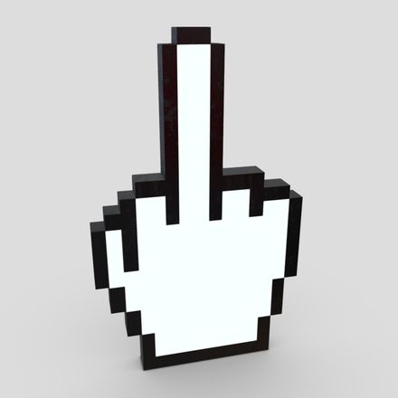 Cursor Hand 6 - low poly PBR 3d model