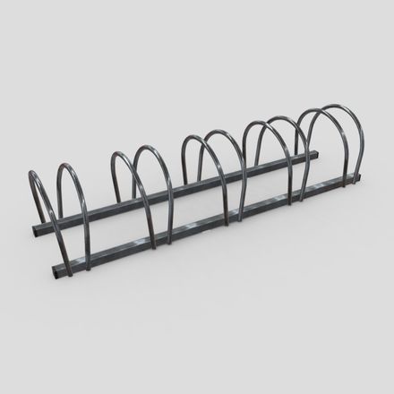 CC0 - Bicycle Stand 4 - low poly PBR 3d model