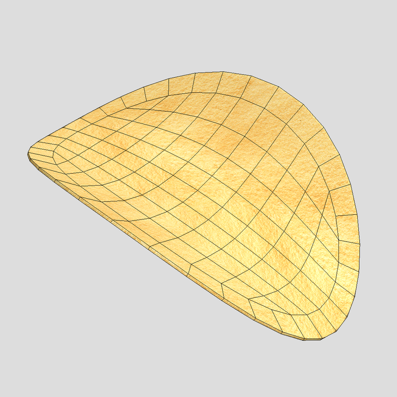 Potato Chip - low poly PBR 3d model