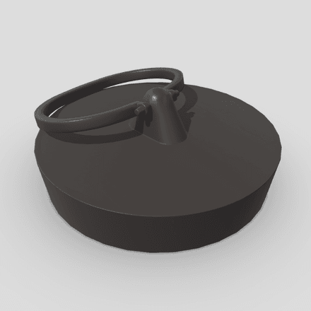 Sink Plug 2 - low poly PBR 3d model