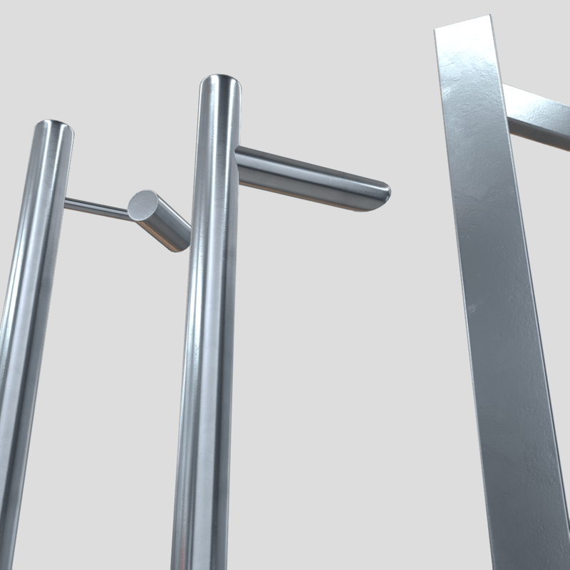 Door Handle Pack 2 - low poly PBR 3d model