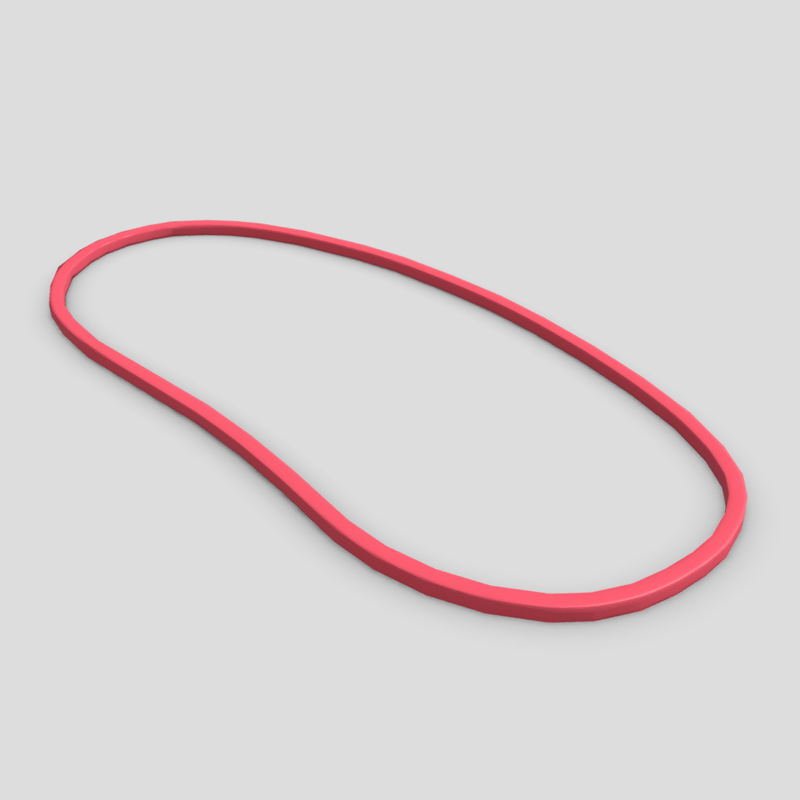 CC0 - Rubber Band - low poly PBR 3d model