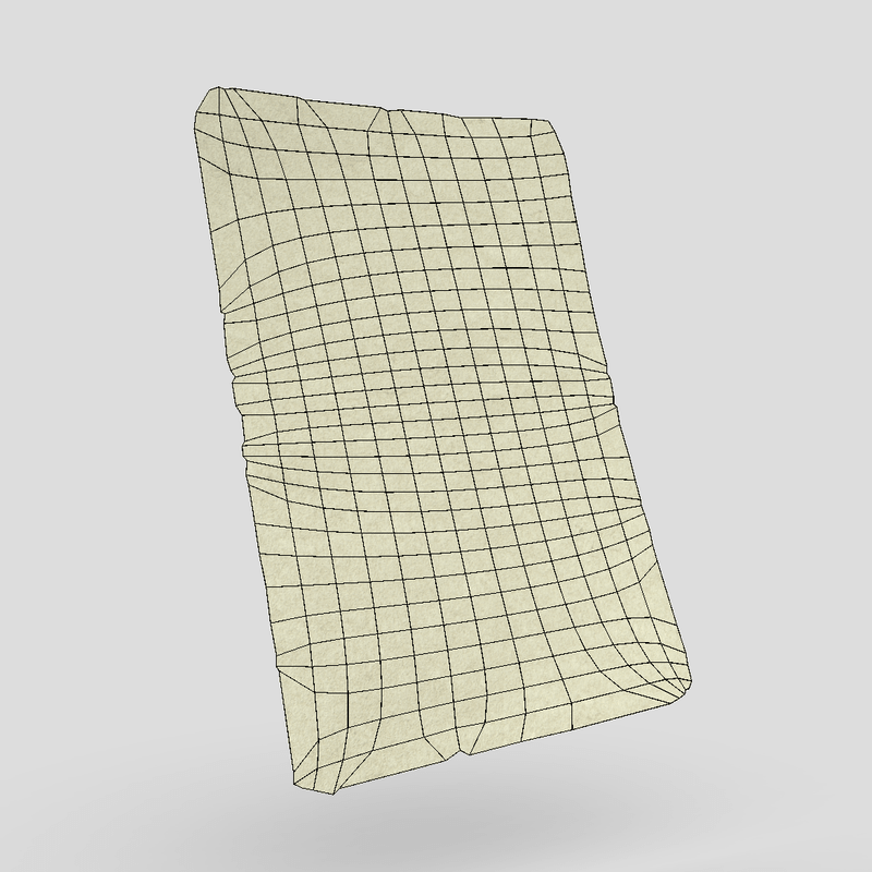 Parchment - low poly PBR 3d model