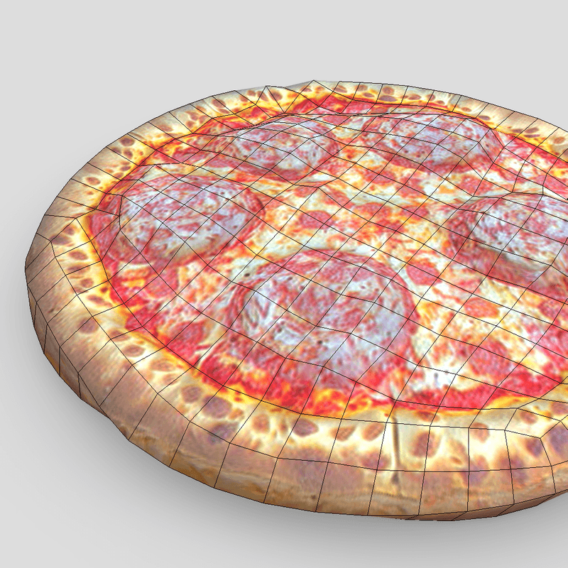 CC0 - Pizza Salami - low poly PBR 3d model