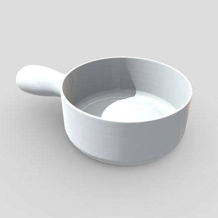 CC0 - Soup Bowl - low poly PBR 3d model