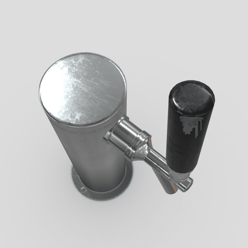 CC0 - Beer Tap - low poly PBR 3d model
